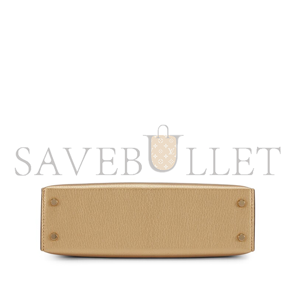 HERMÈS MASTER CHAMKILIGHT METALLIC MINI KELLY II PERMABRASS HARDWARE (19*12*5.5cm)
